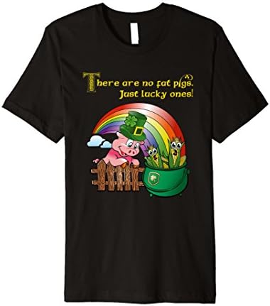 St Patricks Day Leprechaun Pig Lover Women Girls Lucky Shirt