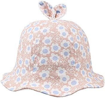 Iridescentlife Baby Bucket Hat Newborn Girls Basin Cap Toddler Kids Floral Sun Hats Spring Summer 0-1Year (Bucket Hat A)