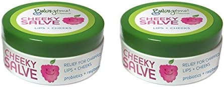 Babytime by Episencial Cheeky Salve Organic Lip, Cheek and Nipple Care With Shea Butter, Organic Safflower Seed Oil and Organic Sunflower Oil, 0.5 oz (Pack of 2)