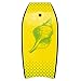 Goplus Bodyboard for Beach, 33/37/41 Inches Lightweight Body Board w/ Wrist Leash, EPS Core, XPE Deck, HDPE Slick Bottom, Surfboard for Kids Teens Adults Surfing (Yellow Conch, 41 inch)