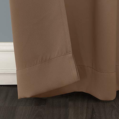 Sun Zero Easton ExtraWide Blackout Sliding Patio Door Curtain Panel with Pull Wand, 100" x 84