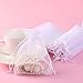 Foxnovo 100 Pack 9x12cm Organza Drawstring Gift Bags, Wedding Favor Bags (White)