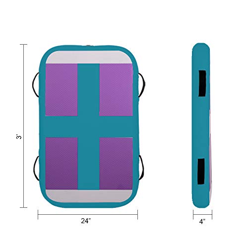 Tuexdo Sailor 3ft/10ft/13ft/20ft Inflatable Air Track, Tumble Track air Mat, Gymnastics Airtrack Training/Home Use/Cheerleading/Yoga/Water with Electric Pump