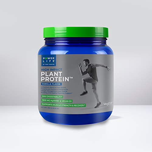 POWERLIFE Tony Horton High Impact Plant Protein Powder with 3000 MG of