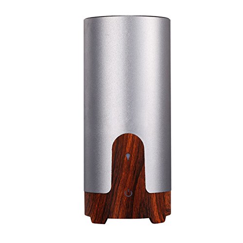 Circular USB Essential Oil Diffuser and Purifier, 50ml Mini Ultrasonic Aroma Humidifier for Computer Car Home 