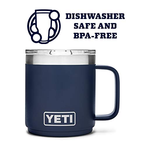 YETI Rambler 10 oz Stackable Mug, Vacuum Insulated, Stainless Steel