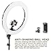 18 Inches Adjustable 2700-5500K Color Temperature Ring Light, SAMTIAN Dimmable SMD LED Ring Light Photography Video Lighting Kit with 78 Inches Light Stand, Phone Holder for YouTube, Portrait, Vlog