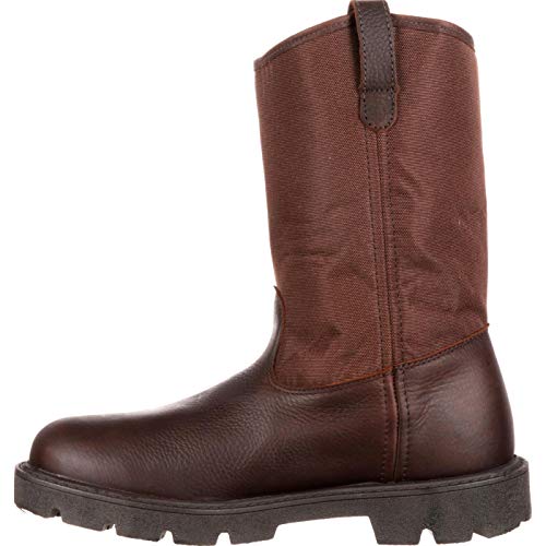Georgia Men's Homeland Wellington Work Boot-M Pull, Brown, 10 M US - Thumbnail 4