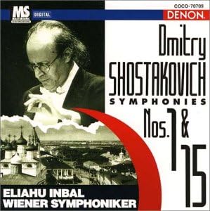 Amazon ショスタコーヴィチ 交響曲第1番 第15番 インバル エリアフ インバル エリアフ ウィーン交響楽団 ショスタコーヴィチ 交響曲 管弦楽曲 協奏曲 音楽
