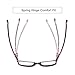 DOOViC 4 Pack Computer Reading Glasses Blue Light Blocking Anti Eyestrain Spring Hinge Stylish Readers for Women 1.50 Strength