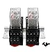 mxuteuk 2pcs HH54P DC 12V Coil 14 Pin 3A 4PDT LED Indicator Electromagnetic Power Relay, with Base, with DIN Rail Slotted Aluminum