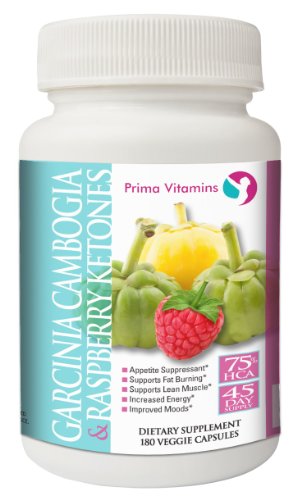 Garcinia Cambogia 45 Day All Natural Weight Loss Supplement & RASPBERRY KETONES