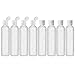 MoYo Natural Labs 8 oz Travel Bottles, Empty Travel Containers with Flip Caps, BPA Free HDPE Plastic Squeezable Toiletry/Cosmetic Bottles (8 pack, Translucent White)
