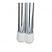 Garelick/Eez-In 76012:01 Eez-In® Replacement White Double Poly Chair Tips - Pack of 2
