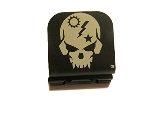 Army Ranger Skull Laser Etched Hat Clip Black