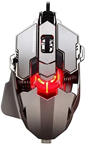 FGFGN RGB dust-proof real gun mouse, breathing light mechanical gaming mouse, titanium base for office, esport games