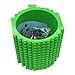 Brick Mugs [Updated Version] Fubarbar 12 oz Coffee Cups Funny Tea Mug Beverage Cup Built-on Building Bricks enjoy Creative Time (Green)