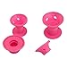 EZGO 20 Pieces Magic Hair Care Curler No Clip Silicone Soft Hair Style Roller, Pink
