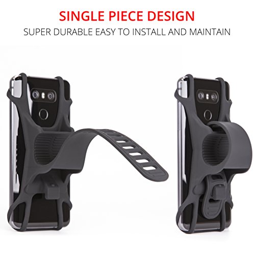 Cycle Torch Bike Phone Mount, Universal Cradle for Any Cell Phone with 4.5-5.5 Inch Screens and All Bicycle & Motorcycle Handlebars, Attach and Detach in Seconds - Thumbnail 2