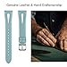 Joyozy Genuine Leather Bands Compatible with New Fitbit Versa Lite&Fitbit Versa Smartwatch Slim Wristbands Replacement Women Men Breathable Triangle Hole Design Strap(5.5