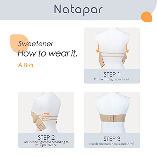 Natapar Women Strapless Bras, Beauty Back Smooth Multiway Demi Underwire Bra Push Up Invisible Nude