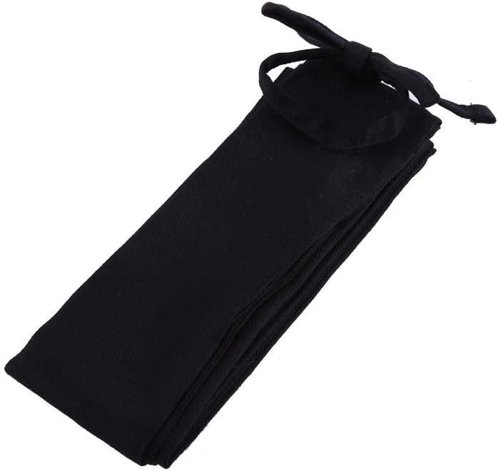 Fishing Rod Sleeve-Portable Cotton Cloth Fishing Pole Bag Rod Cover Sleeve Protector Case(Black)