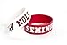 Aminco boys Silicone Rubber Set, 2-Pack sports fan bracelets, Garnet, Florida State Seminoles US