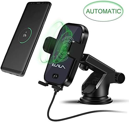 Wireless Car Mount Charger, Cell Phone Wireless Charger for Car, Auto Induction Wireless Charger Car Holder Mount, Fast Wireless Charger for iPhone X/8/7/6s/Plus, Galaxy S9/S9 Plus/S8/S7/S6 and More