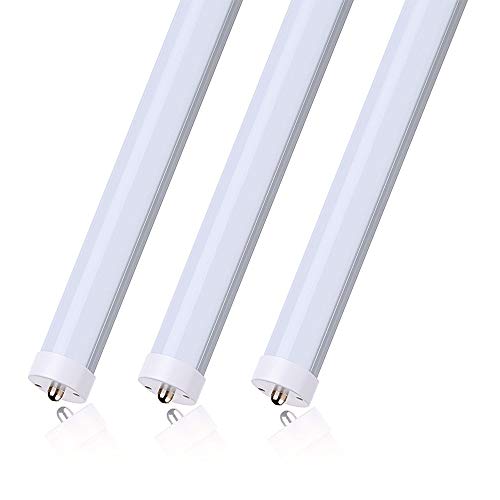 CNSUNWAY LIGHTING T8 LED Bulbs 8 Foot, 45W (100W Equiv.), 4800LM, Dual-Ended Power, 6000K, Frosted Cover, Fluorescent Fixtures Raplacement -20 Pack