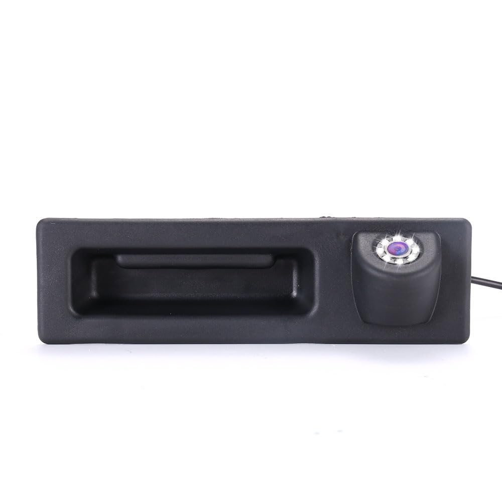 HD IP68 Boot Handle Reversing Camera Parking Camera 8 LED Night Vision Parking Aid Compatible with F10 Saloon F11/F15 F18 F22 F23 F25 F26 F30 F31 F32 F34 F35 F36 F45 F46 F80 F82 F83 F87/328i/3M Sport