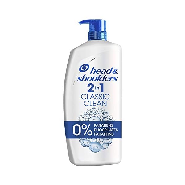 Head & Shoulders Anti-Dandruff Shampoo, 2in1 Classic Clean 1000ml VALUE PACK Shampoo For Men & Women, Targets Dandruff…