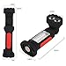Portable Led Flashlight Magnetic Swivel Garage Work Light with Hook Super Bright