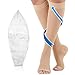 Compression Socks 20-30mmHg Open Toe with Free Removable Satin Sock Professional Care for Ankle,Varicose Veins, Calf Edema Pain Relief Suitable for Nurses Maternity Flight Travel Men Women XL