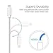 Short Lightning Cable for USB Charging Station Power Bank Apple Products iPhone iPad iPod etc 20cm/8 Inch (4Pack, White)
