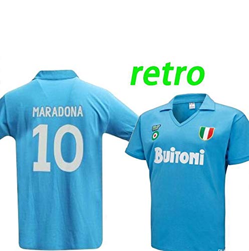 SSC NAPOLI Vintage 1987/88 Retro Shirt (BUITONI) 100% Cotton Adult Sizes S to 3XL (XX-LARGE)