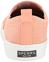 Sperry womens Crest Twin Gore Boat Shoe, Peach