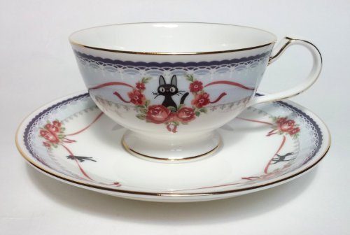 Noritake Kiki's Delivery Service JIJI Tea Cup Sorcerer Pink