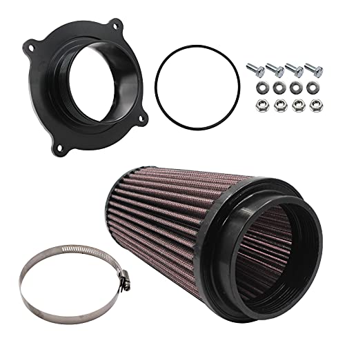 Pro Flow Raptor Intake LOSTAR Pro Flow Air Filter Intake Kit With Holder Adapter For Yamaha ...