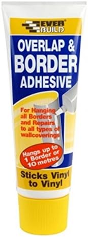Everbuild Ready Mixed Overlap and Border Adhesive - High Tack for Quick Bonding - Ready to Use - White - 250g