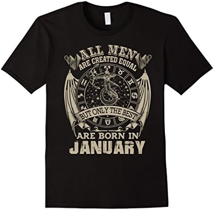 Men's All men are created equal January Hot Trend T-shirt XL Black