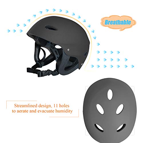 Vihir Adult Water Skate Bike Helmet Multi Sports Skateboard Scooter Men Women Dial Helmet (Gray, M)