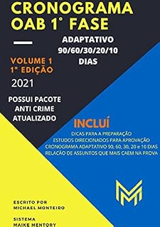 Livro Cronograma Oab 1ª Fase
