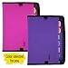 Five Star Expanding File, 7-Pocket Expandable Folder, Customizable, Berry Pink or Purple, Color Selected For You, 1 Count (38218)