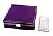 KLOUD City Purple two-layer lint jewelry box organizer display storage case with lock