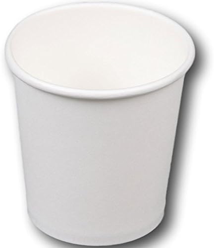 4 Oz. White Paper Hot Cups Espresso Sampling Cups 100 Pack