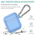 EnPro AirPods Case, Upgrade Luminescent Protective Silicone Cover Shockproof Protective Premium Silicone Cover Skin Soft Silicone Chargeable Headphone Case Compatible with Apple Airpods 2 and 1