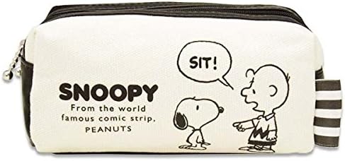 Amazon Co Jp ダブルジッパー ポーチ 小物入れ ペンケース モノトーン 帆布 チャーリー ブラウン スヌーピー Orsn シューズ バッグ