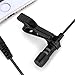 EVISTR Recorder External MIC Lavalier Omnidirectional Computer Microphone 3.5mm Clip Style for Digital Voice Recorder L58 L53 L50 L57