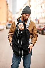 BabyBjörn Baby Carrier Cover Black Detachable Hood Windproof Water Resistant view 7