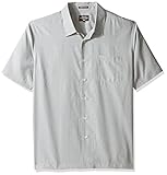 Quiksilver Waterman Men's Cane Island Button Down Shirt, Beetle Water Defined Qmt0, Large